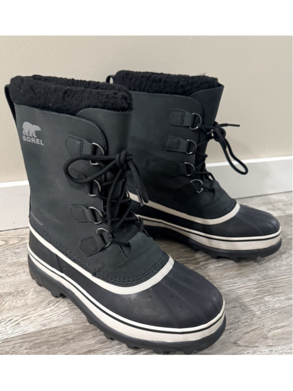 Sorel Caribou Nubuck Waterproof Boots Men's 9